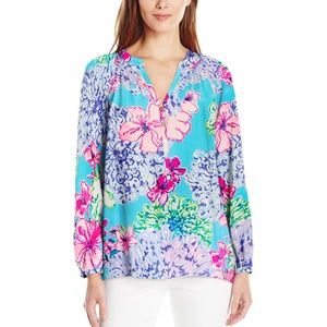 Lilly Pulitzer Elsa Top Special Delivery Size L